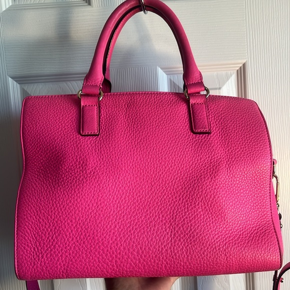 Kate Spade ♠️ Bright Pink Handbag and Crossbody - Picture 10 of 14